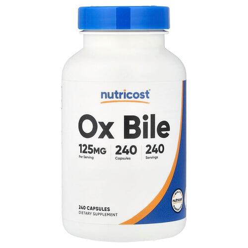 뉴트리코스트 Nutricost, 옥스 바일, 125mg, 캡슐 240정 product image