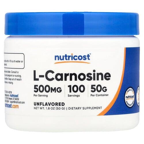 Nutricost L Carnosine Unflavored 1 8 Oz 50 G