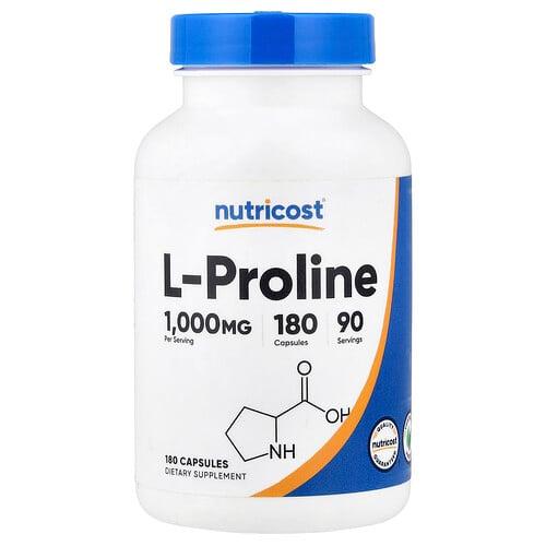 Nutricost L Proline 180 Capsules 500 Mg Per Capsule