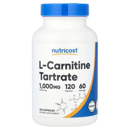Nutricost L Carnitine Tartrate 120 Capsules 500 Mg Per Capsule