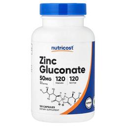 Nutricost Zinc Gluconate 50 Mg 120 Capsules