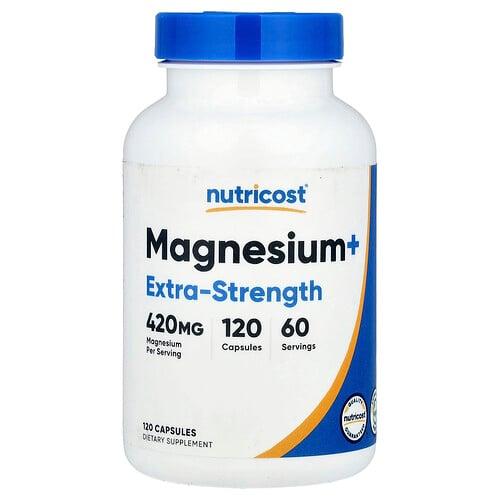 Nutricost Magnesium Extra Strength 120 Capsules 210 Mg Per Capsule