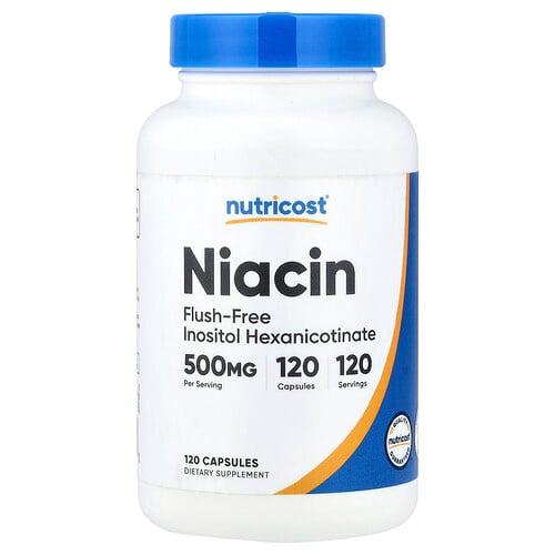 Nutricost Niacin Flush Free 500 Mg 120 Capsules product image
