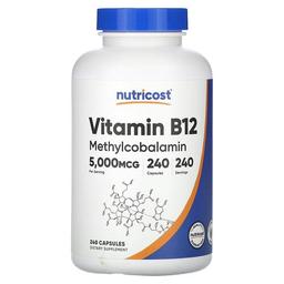 Nutricost Vitamin B12 5 000 Mcg 240 Capsules