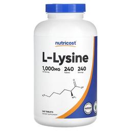 Nutricost L Lysine 1 000 Mg 240 Tablets