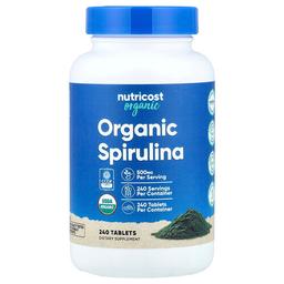 Nutricost Organic Spirulina 500 Mg 240 Tablets
