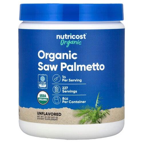 Nutricost Organic Saw Palmetto Unflavored 8 1 Oz 227 G