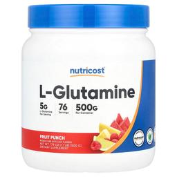 Nutricost L Glutamine Fruit Punch 17 9 Oz 500 G