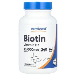 Nutricost Biotin 10 000 Mcg 240 Capsules