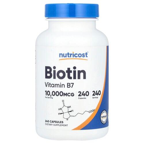 Nutricost Biotin 10 000 Mcg 240 Capsules product image
