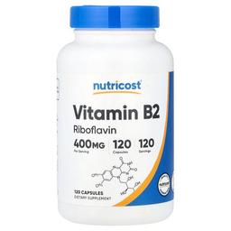 Nutricost Vitamin B2 400 Mg 120 Capsules