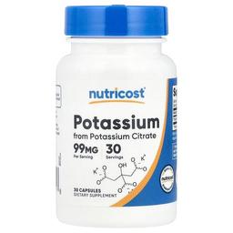 Nutricost Potassium 99 Mg 30 Capsules