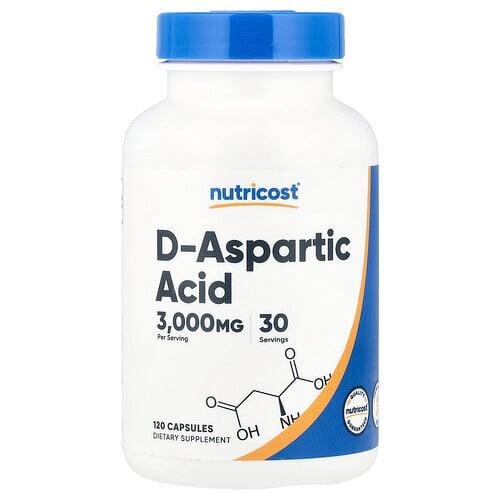 Nutricost D Aspartic Acid 120 Capsules 750 Mg Per Capsule