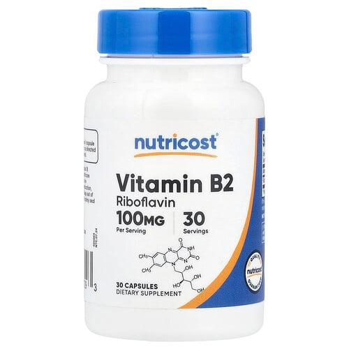 Nutricost Vitamin B2 100 Mg 30 Capsules