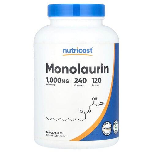 Nutricost Monolaurin 240 Capsules 500 Mg Per Capsule