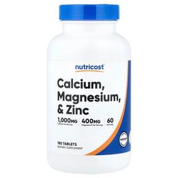 Nutricost Calcium Magnesium Zinc 180 Tablets