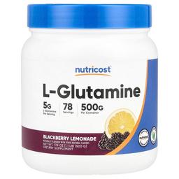 Nutricost L Glutamine Blackberry Lemonade 17 9 Oz 500 G