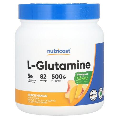 Nutricost L Glutamine Peach Mango 17 9 Fl Oz 500 G