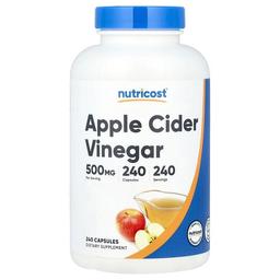 Nutricost Apple Cider Vinegar 500 Mg 240 Capsules