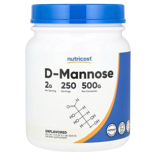 Nutricost D Mannose Unflavored 17 9 Oz 500 G