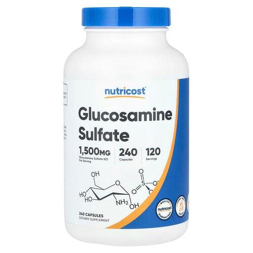 Nutricost Glucosamine Sulfate 240 Capsules 750 Mg Per Capsule