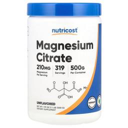 Nutricost Magnesium Citrate Unflavored 210 Mg 17 9 Oz 500 G