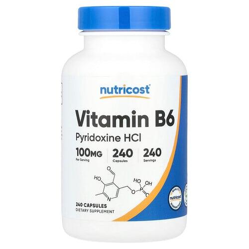 Nutricost Vitamin B6 100 Mg 240 Capsules