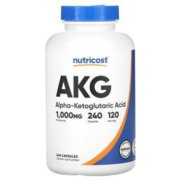 Nutricost Akg Alpha Ketoglutaric Acid 240 Capsules 500 Mg Per Capsule