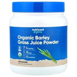 Nutricost Organic Barley Grass Juice Powder Unflavored 16 2 Oz 454 G