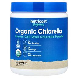 Nutricost Organic Chlorella Unflavored 8 1 Oz 227 G