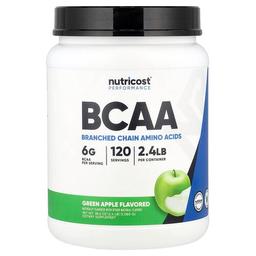 Nutricost Performance Bcaa Green Apple 2 4 Lb 1 080 G
