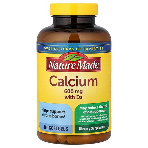 Nature Made Calcium With Vitamin D3 100 Softgels product image