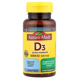 Nature Made D3 125 Mcg 5 000 Iu 90 Softgels