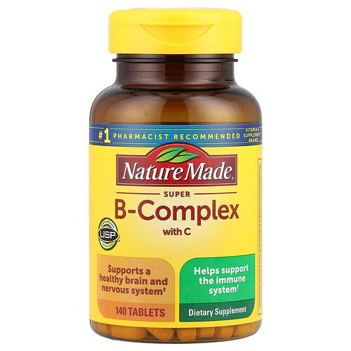 Nature Made Super B Complex With Vitamin C 140 Tablets