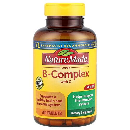 Nature Made Super B Complex With Vitamin C 360 Tablets