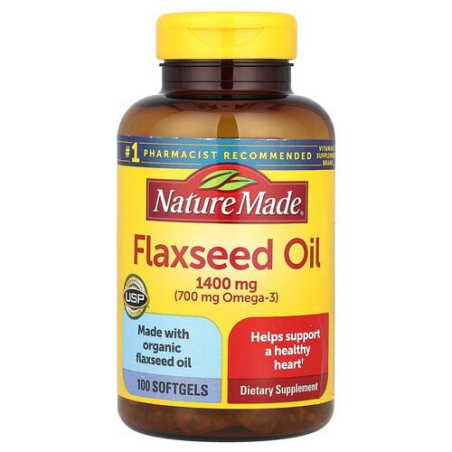 Nature Made Flaxseed Oil 1 400 Mg 100 Softgels
