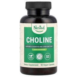 Nested Naturals Choline 90 Vegan Capsules 250 Mg Per Capsule