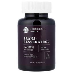 Neurogan Health Trans Resveratrol 90 Vegan Capsules 700 Mg Per Capsule