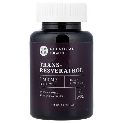 Neurogan Health Trans Resveratrol 90 Vegan Capsules 700 Mg Per Capsule