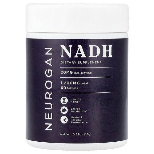 Neurogan Health Nadh 20 Mg 60 Tablets 0 63 Oz 18 G