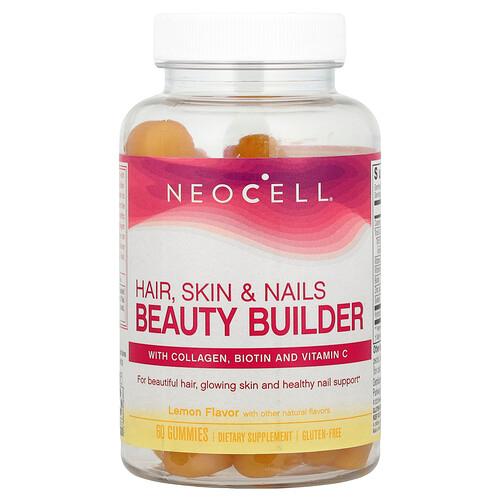 Neocell Hair Skin Nails Beauty Builder Gummies Lemon 60 Gummies