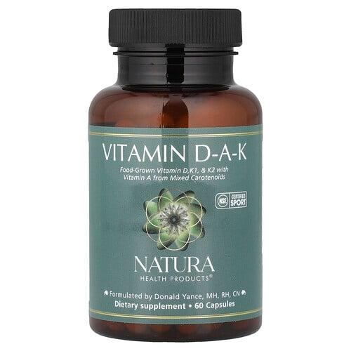 Natura Health Products Vitamin D A K 60 Capsules product image