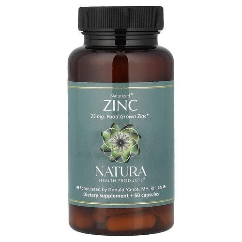 Natura Health Products Naturized Zinc 25 Mg 60 Capsules