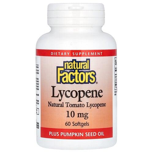 Natural Factors Lycopene 10 Mg 60 Softgels