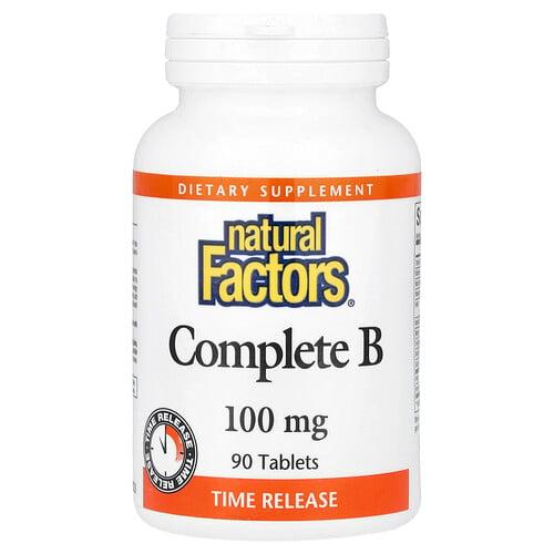 Natural Factors Complete B 90 Tablets