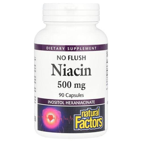 Natural Factors Niacin No Flush 500 Mg 90 Capsules product image