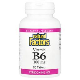 Natural Factors Vitamin B6 100 Mg 90 Tablets