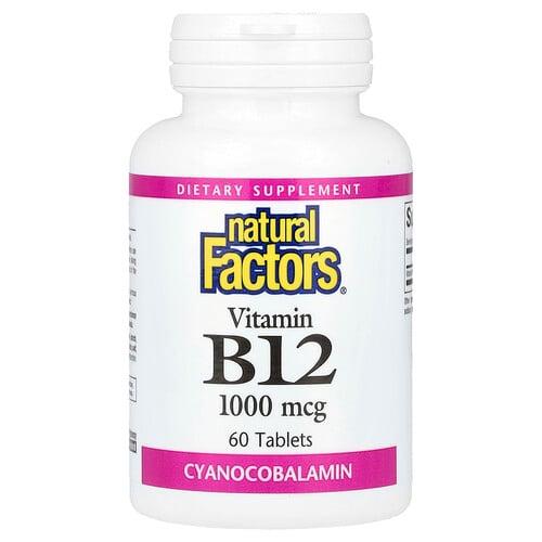Natural Factors Vitamin B12 1 000 Mcg 60 Tablets