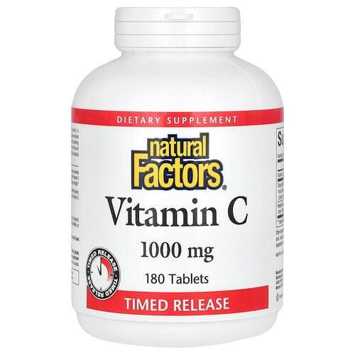 Natural Factors Vitamin C Time Release 1 000 Mg 180 Tablets