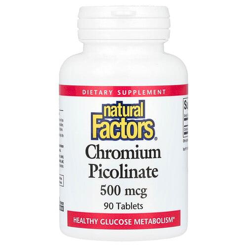 Natural Factors Chromium Picolinate 500 Mcg 90 Tablets